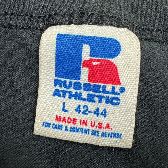 เสื้อยืด 80s Russell Athletic ผ้าบาง ลายสวย​ Size L​ made USA​ รูปที่ 5