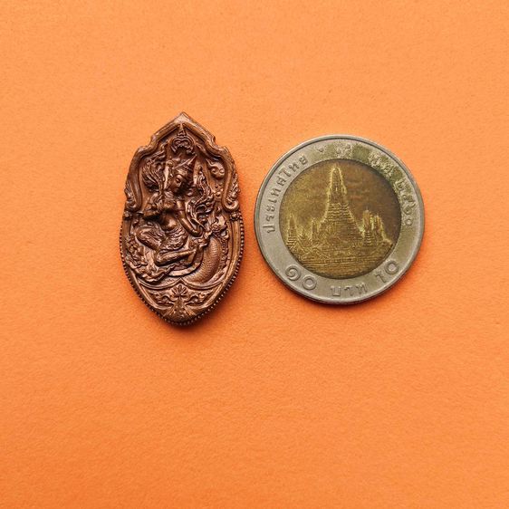 เหรียญพุทธศิลป์ พระแม่โพสพ เทพีแห่งข้าว รุ่น รวยอมตะ ธนาคารเพื่อการเกษตร (ธกส) จัดสร้าง ปี 2560 เนื้อทองแดง พร้อมกล่องเดิม รูปที่ 5