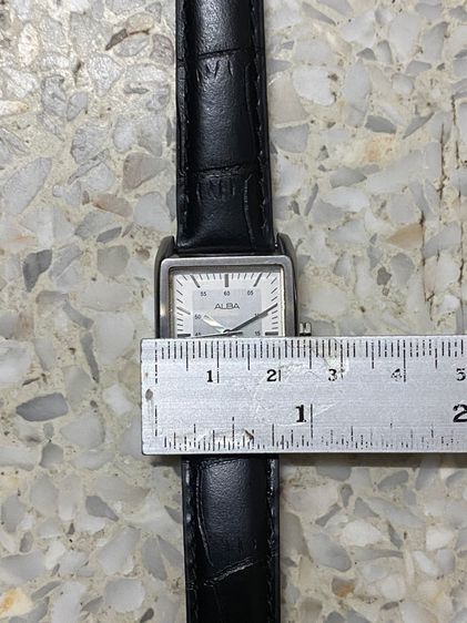 นาฬิกายี่ห้อ ALBA  ของแท้มือสอง สแตนเลสสายหนังเปลี่ยนใหม่  600฿ รูปที่ 9