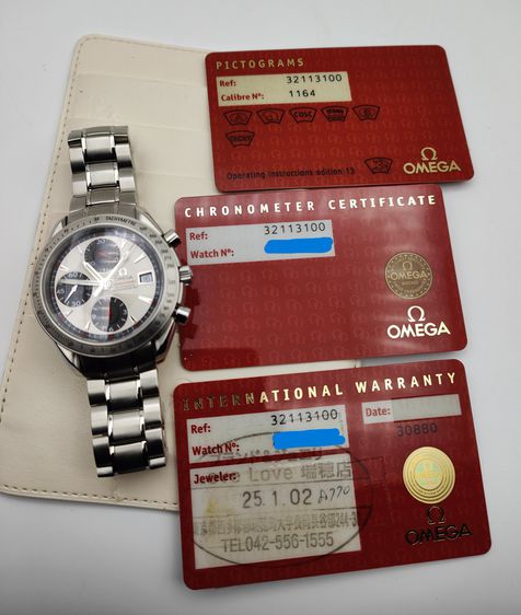 Omega Speedmaster White dial Automatic Watch (Panda)   รูปที่ 4