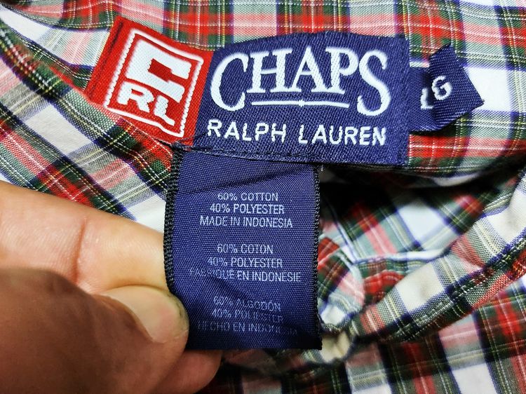 32เสื้อเชิ๊ตChaps Ralph Lauren(Size L)สภาพเหมือนใหม่ รูปที่ 9