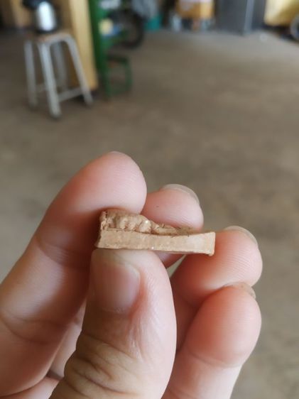 พระเนื้อดินพิมพ์เล็ก(พระพิมพ์พระรอดหลังเรียบ(พระใหม่ไม่ค่อยสวย)(140410)(ไม่ทราบพระเกจิที่สร้าง))พระบ้านพระเครื่องรางของมงคล รูปที่ 11