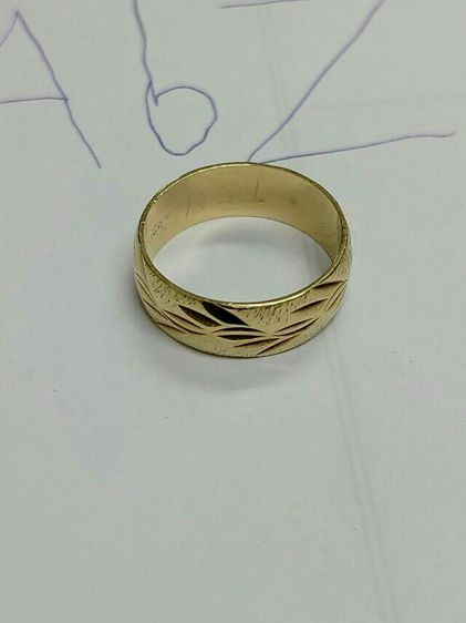 แหวนทองลลายเซาะล่อง น้ำหนักเกือบ4กรัม รูปที่ 6