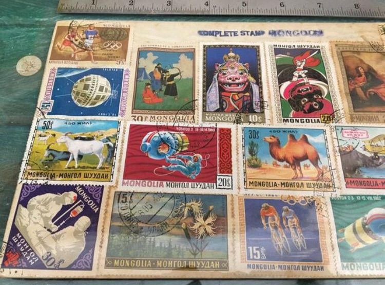 ชุดแสตมป์สะสม complete stamp from MONGOLIA ในชุดนี้มี 17 ดวง รูปที่ 3