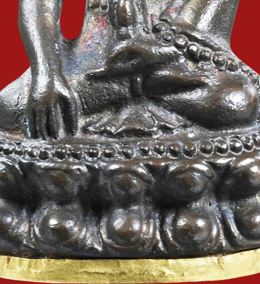 ให้เช่า พระบ้าน พระกริ่งรุ่นชินบัญชรหลวงปู่ทิม วัดละหารไร่ ปี 2517 เนื้อนวโลหะ ก้นทองคำ โค๊ตศาลา รูปที่ 10