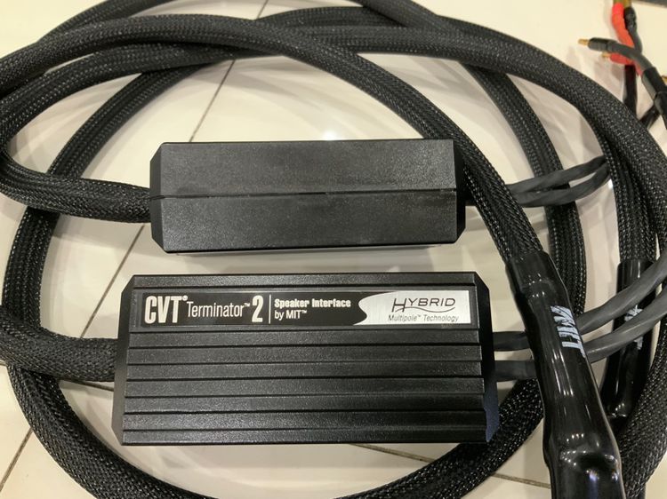 ขายสายลำโพงไฮเอนด์เสียงดีมาก MIT CVT Terminator 2 Hybrid Bi Wire 2.4 M speaker cables made in USA 🇺🇸 ส่งฟรี รูปที่ 2