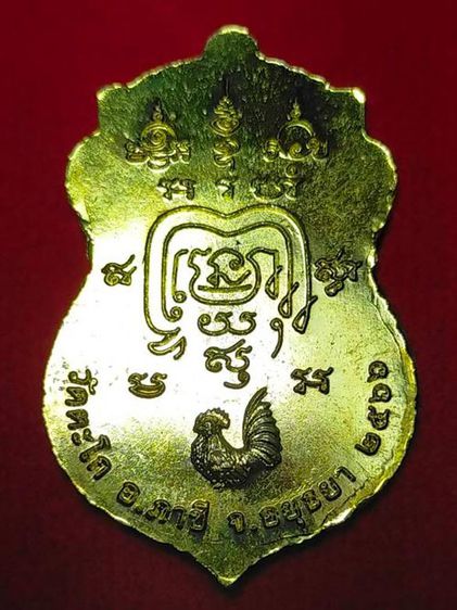 เหรียญเสมา หลวงพ่อรวย ปาสาทิโก วัดตะโก อยุธยา พ.ศ. 2566 เนื้อทองเหลือง รูปที่ 2