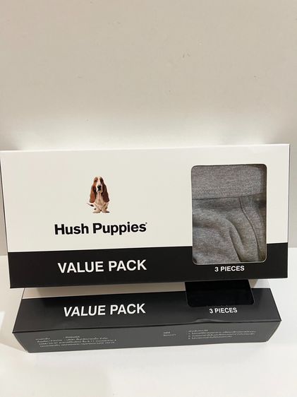 พร้อมส่ง 🔥Sale 399🔥ราคาแพคละ399 ได้3ตัว ตกตัวละแค่ 133บาทเท่านั้น กางเกงในชาย Hush Puppies Pack3 ของใหม่ แกะกล่อง Size L รูปที่ 2