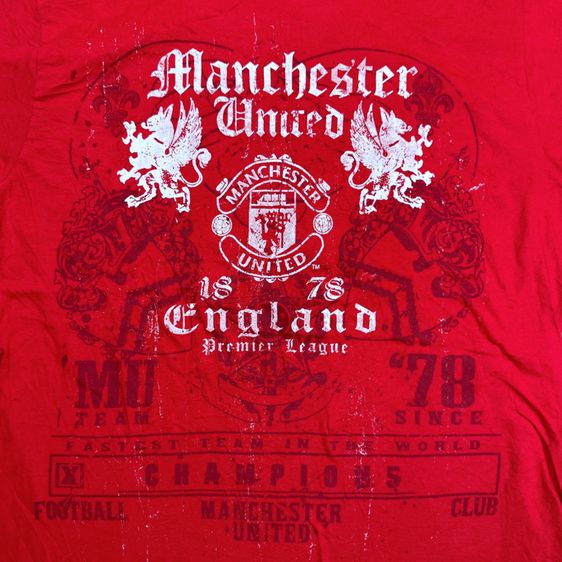 เสื้อยืด Manchester united ผ้านิ่มใส่สบาย​ Size L​  รูปที่ 5