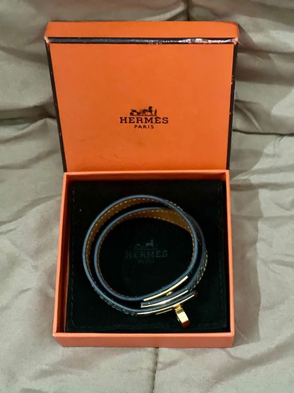 Hermes Bracelet cuir kelly Double To รูปที่ 2