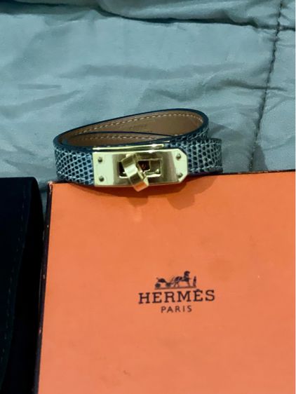 Hermes Bracelet cuir kelly Double To รูปที่ 9