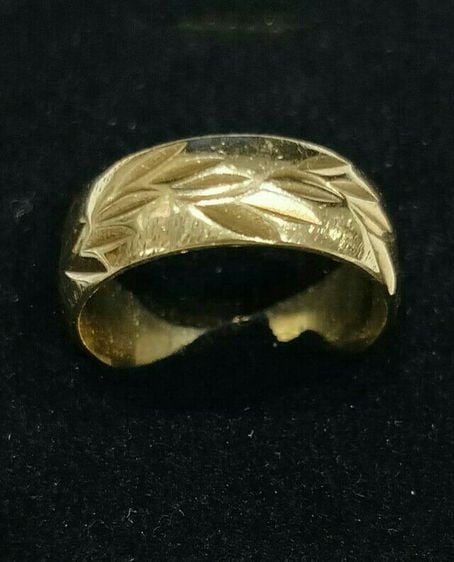 แหวนทองลลายเซาะล่อง น้ำหนักเกือบ4กรัม รูปที่ 1