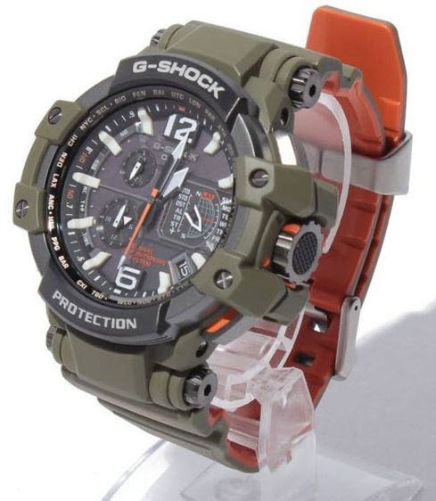 Casio G-Shock GPS Solar MB6 TRIPLE-G Hybrid Watch GPW1000KH-3A (สีเขียวทหาร) รูปที่ 2