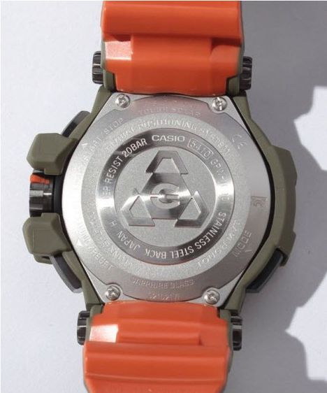 Casio G-Shock GPS Solar MB6 TRIPLE-G Hybrid Watch GPW1000KH-3A (สีเขียวทหาร) รูปที่ 5