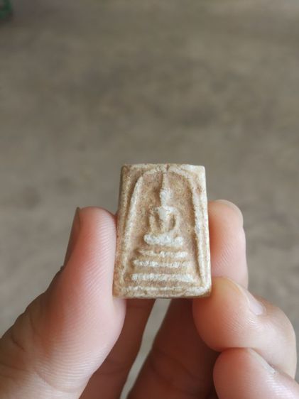 พระเนื้อว่านผสมผงพิมพ์เล็ก(พระพิมพ์พระสมเด็จหลังเรียบ(ไม่ทราบพระเกจิที่สร้าง)(160405)(ไม่ทราบอายุและรุ่น))พระบ้านพระเครื่องรางของมงคล รูปที่ 3
