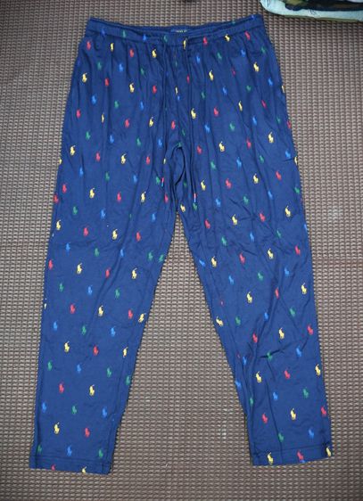 Polo Ralph Lauren Men Black Pajama Pants Logo Woven Sleepwear รูปที่ 6