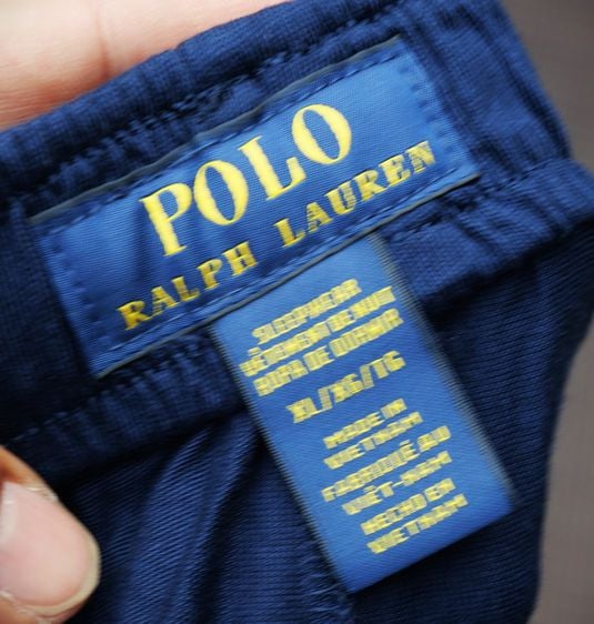 Polo Ralph Lauren Men Black Pajama Pants Logo Woven Sleepwear รูปที่ 2