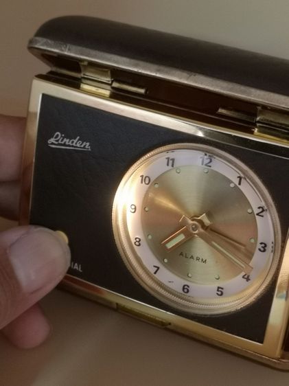 นาฬิกาปลุก แนว Vintage แบบไขลาน สำหรับพกไว้เดินทาง ยี่ห้อ Linden  รูปที่ 14