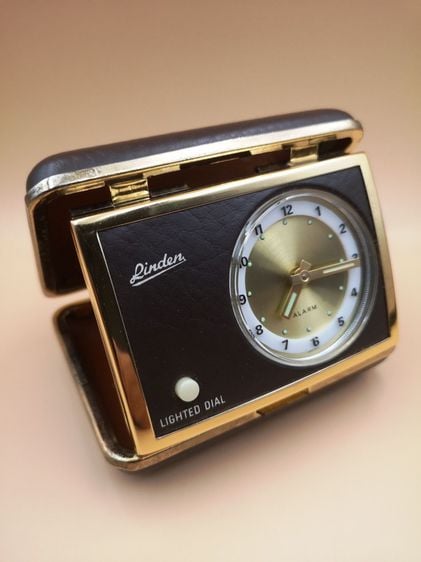 นาฬิกาปลุก แนว Vintage แบบไขลาน สำหรับพกไว้เดินทาง ยี่ห้อ Linden  รูปที่ 5