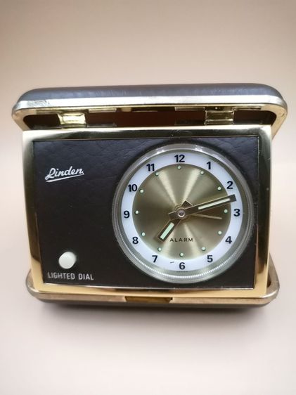 นาฬิกาปลุก แนว Vintage แบบไขลาน สำหรับพกไว้เดินทาง ยี่ห้อ Linden  รูปที่ 2