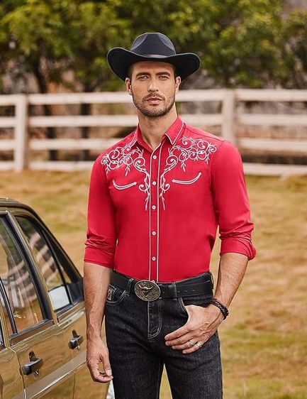 เสื้อแขนยาว Vintage Western Shirt รูปที่ 11