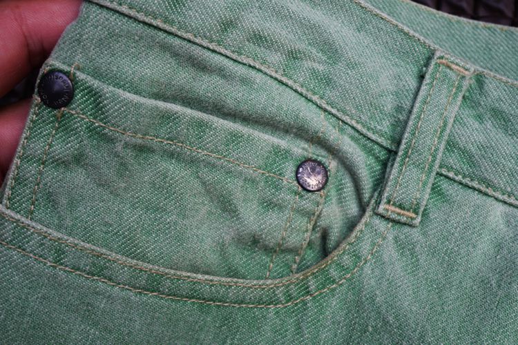 new york industry green mint jeans denim รูปที่ 4