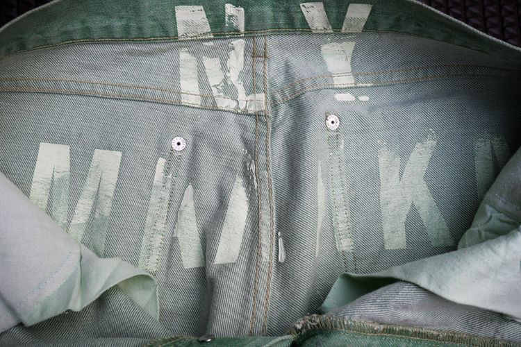 new york industry green mint jeans denim รูปที่ 5