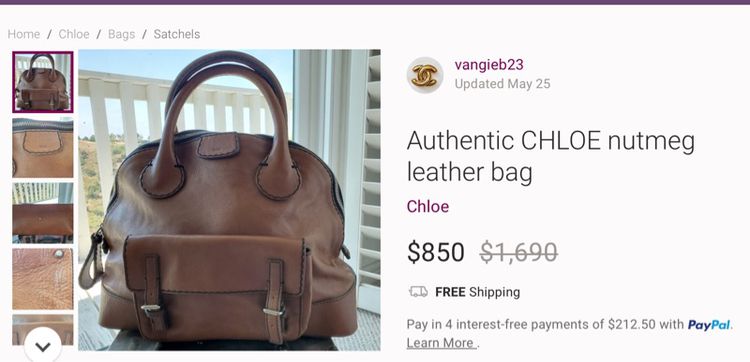 กระเป๋า Chloe แท้ ทรงถือ ใบใหญ่ รูปที่ 18