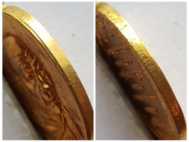 เหรียญ "กิ่งไผ่"หรือเหรียญ "สวัสดี 14" หลวงพ่อเกษม เขมโก สำนักสุสานไตรลักษณ์ จ.ลำปาง ปี 2518 เนื้อกะไหล่ทอง รูปที่ 5