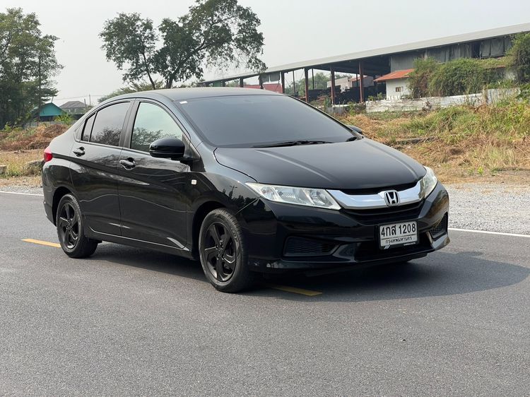Honda City 2014 1.5 V Sedan เบนซิน ไม่ติดแก๊ส เกียร์อัตโนมัติ ดำ รูปที่ 3