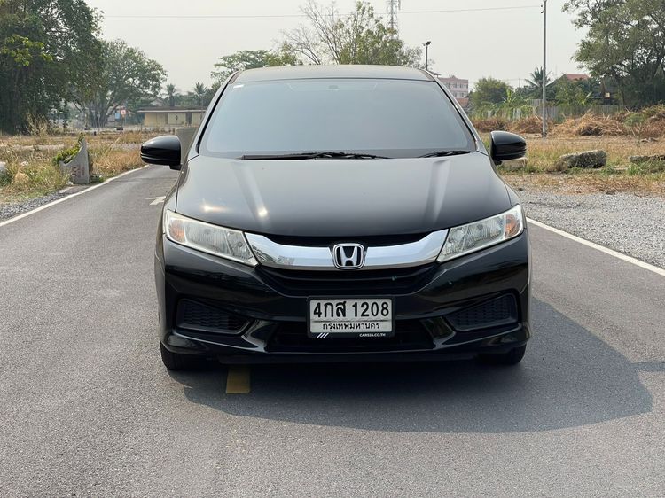 Honda City 2014 1.5 V Sedan เบนซิน ไม่ติดแก๊ส เกียร์อัตโนมัติ ดำ รูปที่ 2