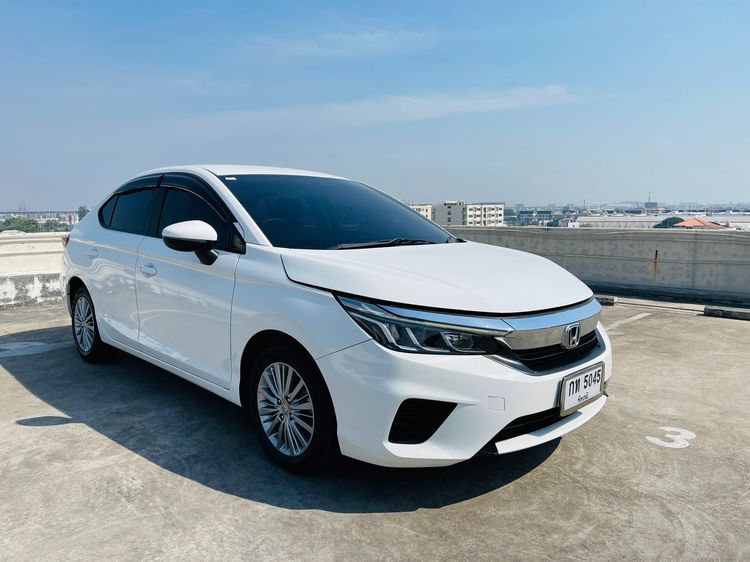Honda City 2020 1.0 V Sedan เบนซิน ไม่ติดแก๊ส เกียร์อัตโนมัติ ขาว รูปที่ 3