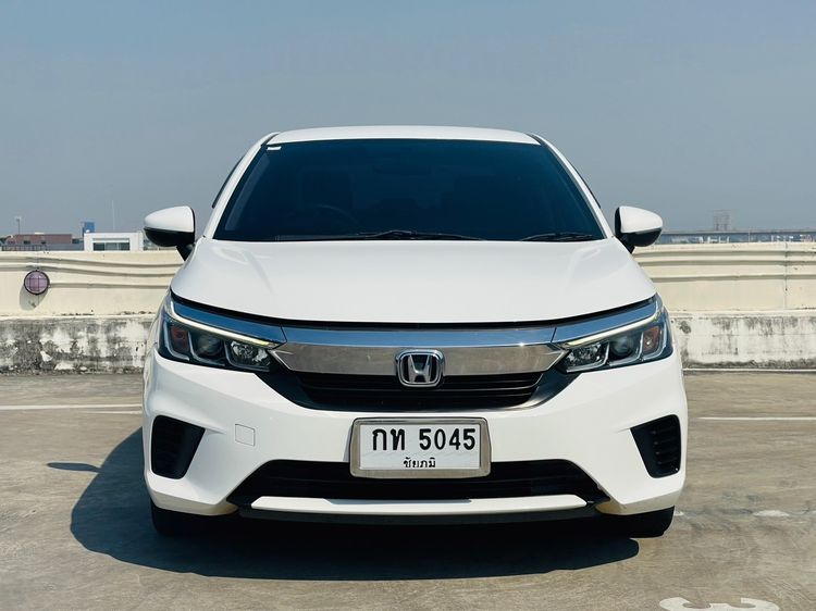Honda City 2020 1.0 V Sedan เบนซิน ไม่ติดแก๊ส เกียร์อัตโนมัติ ขาว รูปที่ 2