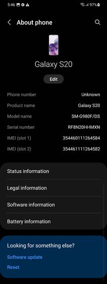 Samsung Galaxy S20 Rom 128GB Ram 8GB รูปที่ 9
