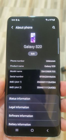 Samsung Galaxy S20 Rom 128GB Ram 8GB รูปที่ 7
