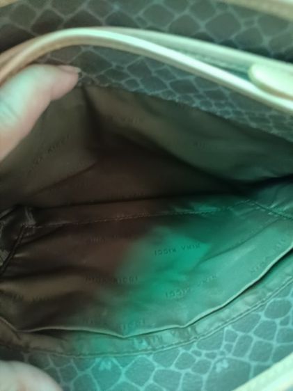 กระเป๋าสะพายไหล่หนังแท้สีน้ำตาล nina ricci รูปที่ 4