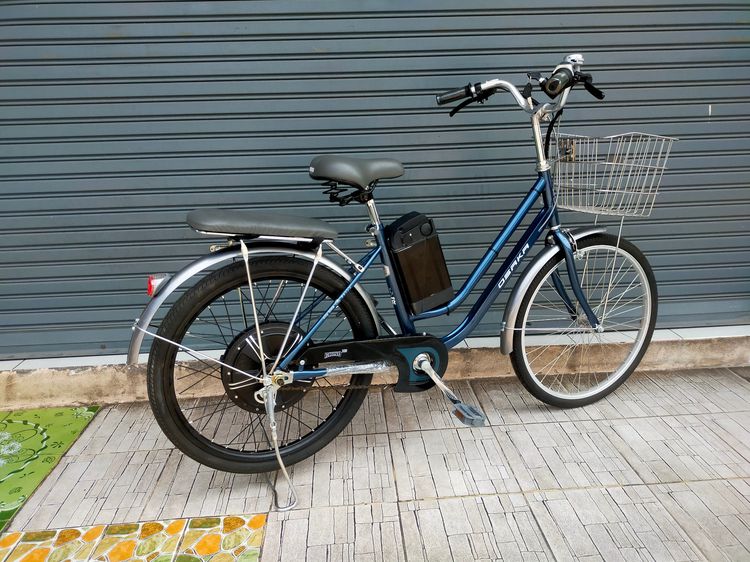 จักรยานแม่บ้านไฟฟ้า 3 ระบบในคันเดียว Osaka Ev 24 นี้ว สเปคระบบไฟฟ้า 350w 48v. 10ah.(แบตลิเธี่ยม )  ระบบแรก ปั่นคล้ายมอเตอร์ไซค์ ระบบที่2 ไฮบ รูปที่ 6