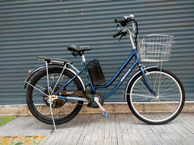 จักรยานแม่บ้านไฟฟ้า 3 ระบบในคันเดียว Osaka Ev 24 นี้ว สเปคระบบไฟฟ้า 350w 48v. 10ah.(แบตลิเธี่ยม )  ระบบแรก ปั่นคล้ายมอเตอร์ไซค์ ระบบที่2 ไฮบ รูปที่ 5