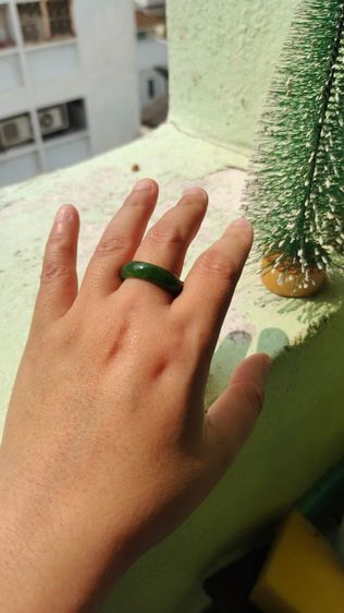 เขียว แหวนหยก Nephrite size 56