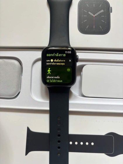 Apple Watch SE2 GPS 44mm สีดำมีประกันศูนย์ถึง19เมษา67มือ2สภาพสวยไม่มีรอยมีกล่อง.เบต้าแบต99.รับเทินรับบัตรเครดิตจ้า รูปที่ 4