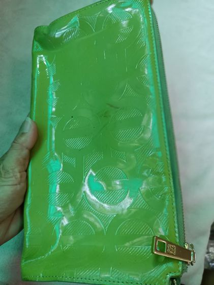 กระเป๋าถือหนังแก้วสีเขียว louis quatorze รูปที่ 3