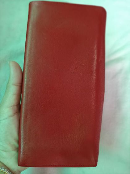 กระเป๋าสตางค์หนังแท้สีแดง รูปที่ 4