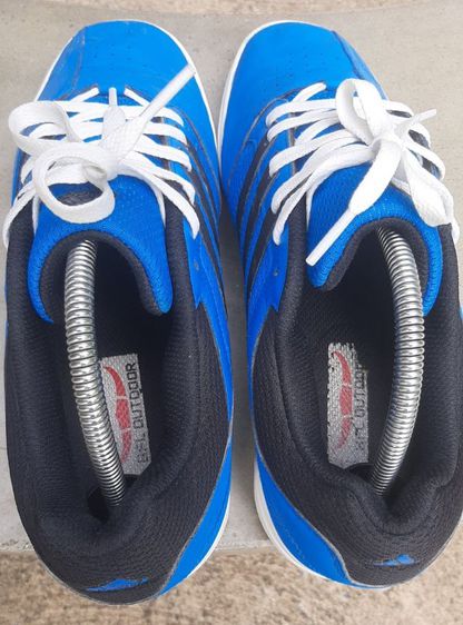 รองเท้า Adidas หนังสีฟ้า แถบดำ ขนาด 42 ความยาว 27 ซม. รูปที่ 7