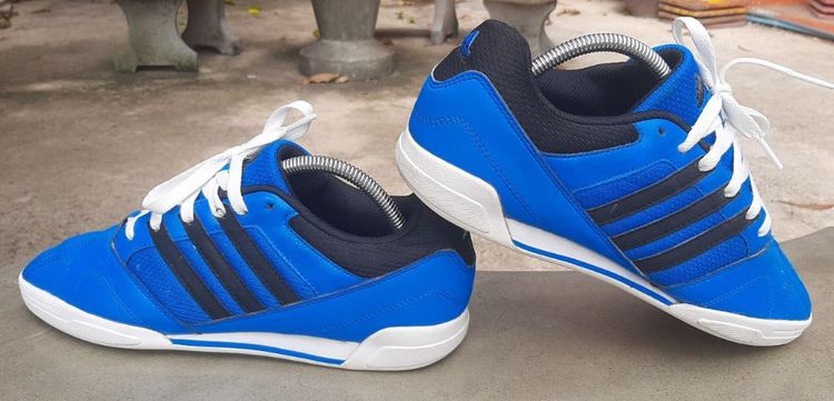 รองเท้า Adidas หนังสีฟ้า แถบดำ ขนาด 42 ความยาว 27 ซม. รูปที่ 11