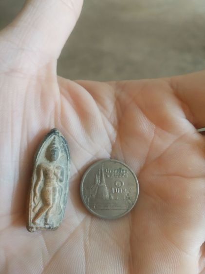 พระเนื้อดินเผาพิมพ์เล็ก(พระพิมพ์พระปางลีลากำแพงนิ้ว(170411)(ไม่ทราบพระเกจิที่สร้าง)(สภาพไม่สวย))พระบ้านพระเครื่องรางของมงคล รูปที่ 3