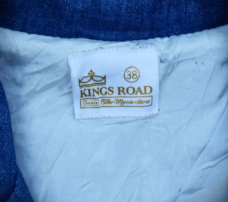 Kings Road sears the king store jeans denim suit medium size made in usa. รูปที่ 6