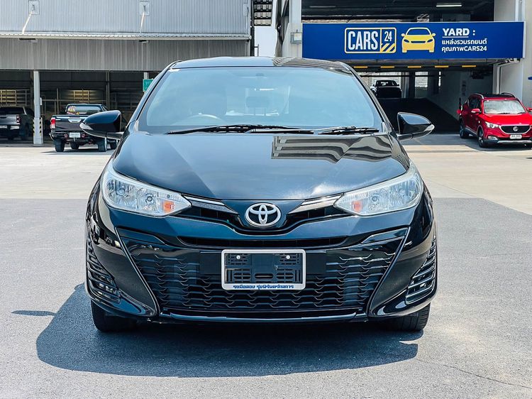 Toyota Yaris 2019 1.2 Mid Sedan เบนซิน ไม่ติดแก๊ส เกียร์อัตโนมัติ ดำ รูปที่ 2