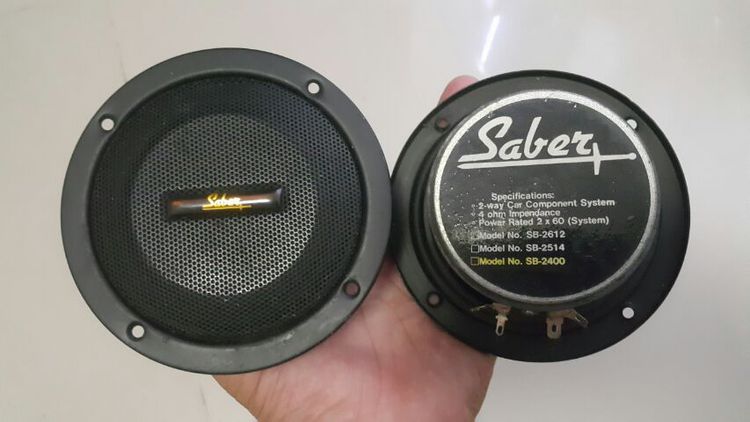 ลำโพงญ๊่ปุ่น SABER 4" แนวเสียงวินเทจ ของใหม่เก่าเก็บ ใช้งานปกติ คู่ละ 500 บาท สนใจทักมาครับ รูปที่ 3