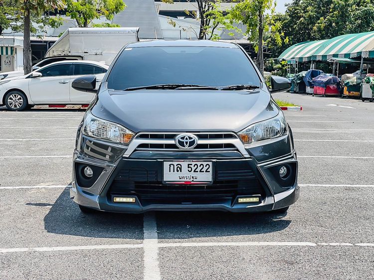 Toyota Yaris 2016 1.2 E Sedan เบนซิน ไม่ติดแก๊ส เกียร์อัตโนมัติ เทา รูปที่ 2