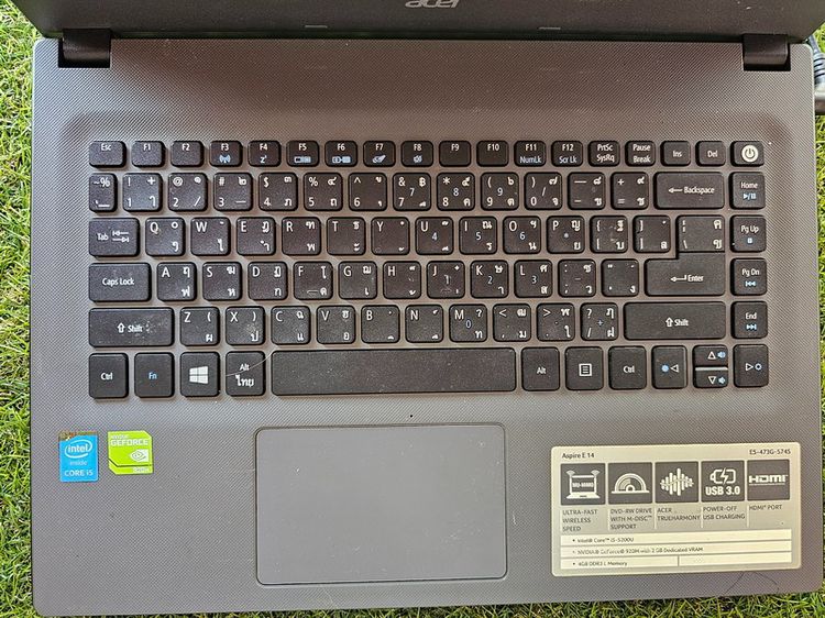 ขาย Notebook Acer Aspire E5-473G Core i5 RAM 8 HDD 500 มือ2 สภาพดี มีการ์ดจอ 3900 บาท ครับ รูปที่ 3